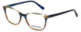 Marie Claire Designer Eyeglasses MC6246-IST in Indigo Stripe 53mm :: Custom Left & Right Lens