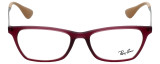 Ray-Ban Designer Eyeglasses RB7053-5526 in Rubber Violet 52mm :: Rx Bi-Focal