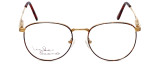 Linda Evans Designer Eyeglasses LE-169 in Demi Amber 53mm :: Progressive