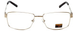 Gotham Style Designer Eyeglasses GS14 in Gold 59mm :: Custom Left & Right Lens