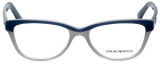 Emporio Armani Designer Eyeglasses EA3015-5109-53 in Dust Blue 53mm :: Custom Left & Right Lens