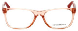 Emporio Armani Designer Eyeglasses EA3001F-5070-52 in Peach Transparent 52mm :: Rx Bi-Focal