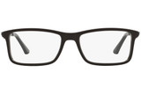 Ray Ban Prescription Eyeglasses RX7023-5258-53 Brown/Matte Black 53mm Custom Left&Right Lens