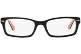 Ray Ban Designer Prescription Eyeglasses RX5206-2479-52 Black/Red 52mm Rx Single Vision