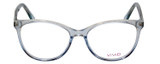 Vivid Designer Reading Eyeglasses Splash 75 in Blue Sparkle 52mm Bi-Focal