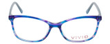 Vivid Designer Reading Eyeglasses 893 Marble Blue/Purple 52 mm Rx SV