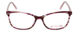 Vivid Designer Reading Eyeglasses 893 Marble Wine Red/Purple 52 mm