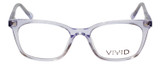 Vivid Designer Reading Eyeglasses 912 Glossy Crystal Clear 51 mm Rx SV