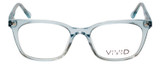 Vivid Designer Reading Eyeglasses 912 Crystal Blue Clear 51 mm Progressive