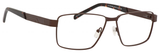 Dale Earnhardt, Jr Designer Eyeglasses 6816-Dale Jr in Satin Brown 60 mm Custom Lens