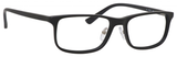 Esquire EQ1531 Mens Rectangular Frame Eyeglasses in Matte Black-55 mm