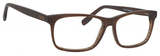 Esquire EQ1535 Men's Rectangular Frame Eyeglasses Brown Stripe 55 mm Custom Lens