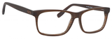 Esquire EQ1535 Men's Rectangular Frame Eyeglasses Brown Stripe 55 mm
