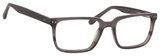 Esquire Mens EQ1557 Rectangular Frame Eyeglasses in Black/Grey 53mm Custom Lens