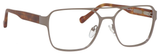 Ernest Hemingway H4814 Unisex Square Frame Eyeglasses in Matte Gunmetal 53 mm Progressive