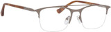 Ernest Hemingway Custom Lenses Eyeglasses 4813 Semi-Rimless Silver&Tortoise 52mm
