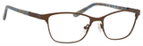 Ernest Hemingway H4822 Womens Rectangular Frame Eyeglasses in Brown 52 mm Progressive
