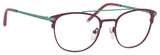 Ernest Hemingway H4832 Womens Round Eyeglasses in Burgundy/Teal 49 mm Progressive