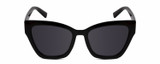 Front View of Kendall+Kylie KK5130CE ESTELLE Women Cat Eye Designer Sunglasses Black/Grey 52mm