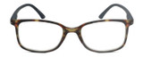 Front View of Geoffrey Beene GBR006 Men Reading Glasses in Tortoise Havana Gold Navy Blue 53mm