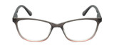 Front View of Lulu Guinness LR84 Women Cat Eye Reading Glasses in Grey Blush Pink Crystal 53mm