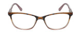 Front View of Lulu Guinness LR84 Cat Eye Reading Glasses in Tortoise Havana Pink Crystal 53 mm