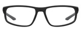 Front View of Under Armour UA-5014 Designer Bi-Focal Prescription Rx Eyeglasses in Gloss Black Matte Grey Mens Oval Full Rim Acetate 56 mm