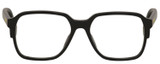 Front View of GUCCI GG0469O-001 Designer Bi-Focal Prescription Rx Eyeglasses in Gloss Black Gold Unisex Square Full Rim Acetate 56 mm