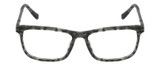 Front View of Chopard VCH285 Designer Bi-Focal Prescription Rx Eyeglasses in Matte Grey Tortoise Havana Crystal Black Gunmetal Unisex Rectangular Full Rim Acetate 52 mm