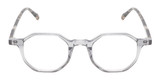 Front View of Reptile Softshell Unisex Reading Glasses Smoke Grey Crystal Tortoise Havana 45mm