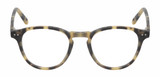 Front View of Reptile Mata Designer Progressive Lens Prescription Rx Eyeglasses in Matte Tokyo Tortoise Havana Brown Yellow Unisex Panthos Full Rim Acetate 47 mm