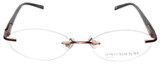 Jones NY Designer Eyeglasses J133 in Brown :: Rx Single Vision