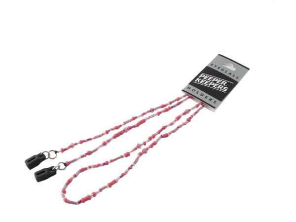 Peeper Keeper Glass Bead Eyeglass Necklace Low Vision Glasses