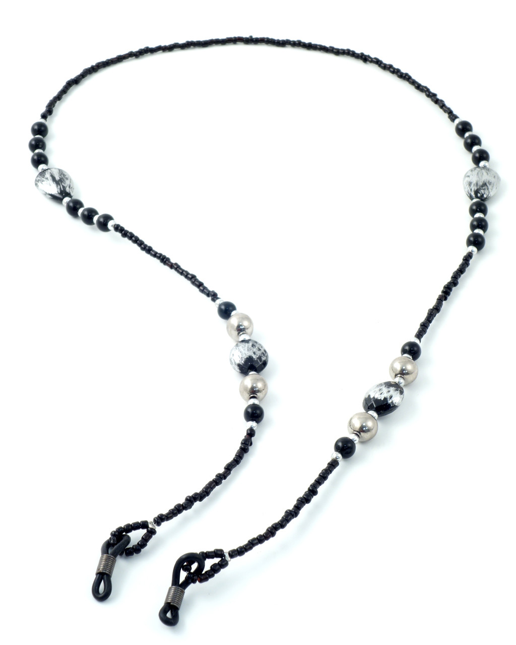 Peeper Keeper Glass Bead Eyeglass Necklace Low Vision Glasses