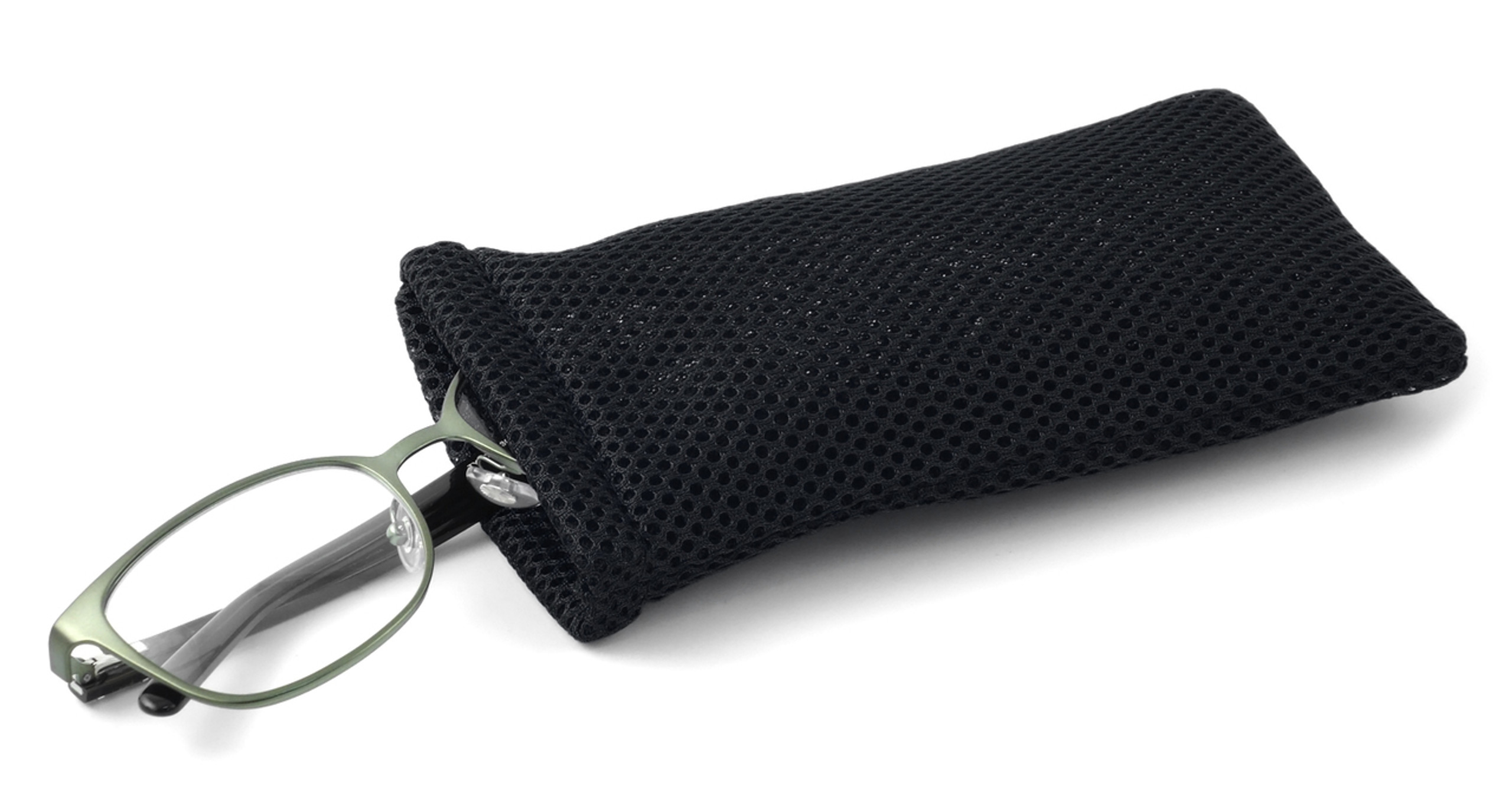 Spring Top Eyeglass Case, Snap Closure Snakeskin Colors Low Vision