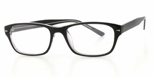 Soho Designer Eyeglasses 95 in Black Crystal :: Rx Bi-Focal Soho Designer Eyeglasses 95 in Black Crystal :: Rx Bi-Focal