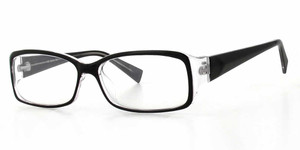 Soho Designer Eyeglasses 96 in Black Crystal :: Rx Bi-Focal Soho Designer Eyeglasses 96 in Black Crystal :: Rx Bi-Focal