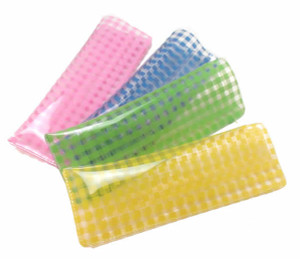 Gingham Print Vinyl Eyeglass Case