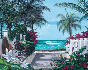 Path Paradise 240-75b-4 Artwork Micro Fiber Cleaning Cloth Hawaiian Flower Beach Path Paradise 240-75b-4 Artwork Micro Fiber Cleaning Cloth Hawaiian Flower Beach