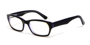Calabria Viv Designer Reading Glasses 803 in Black & Purple