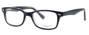 Enhance Optical Designer Reading Glasses 3926 in Black-Crystal