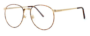 Fashion Optical Designer Reading Glasses E788 in Gold Amber 51mm