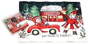 Holiday Christmas Theme Cleaning Cloth, Be Merry