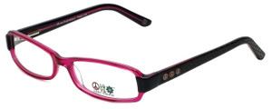 Daisy Fuentes Designer Eyeglasses DFPEACE410-130 in Berry Black 52mm :: Rx Bi-Focal