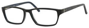 Esquire Designer Rectangle Frame Eyeglasses EQ1501 in Black/Blue-55mm Bi-Focal