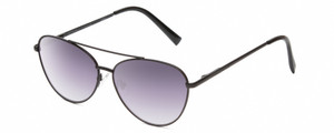 Profile View of Kendall+Kylie KK4079CE LARA Women Pilot Designer Sunglasses in Black/Grey 58mm