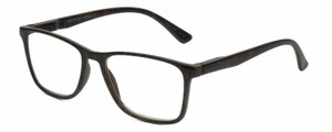 Profile View of Geoffrey Beene GBR001 Designer Progressive Lens Prescription Rx Eyeglasses in Gloss Grey Tortoise Havana Mens Panthos Full Rim Acetate 53 mm