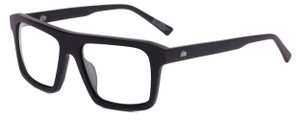 Profile View of SITO SHADES Gt Designer Single Vision Prescription Rx Eyeglasses in Matte Black Unisex Square Full Rim Acetate 54 mm