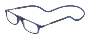 Profile View of Calabria SP03 Snap Magnetic Reading Glasses Blue Light Blocking Crystal Adjustable Temples Around Neck Hanging Readers