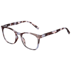 Profile View of Elton John Single 2 Designer Progressive Lens Prescription Rx Eyeglasses in Tortoise Havana Brown Unisex Square Full Rim Acetate 45 mm